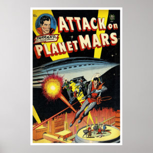 Angriff auf Planeten Mars (1951) Poster