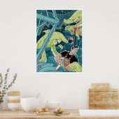 Angriff auf See Poster (Küche)