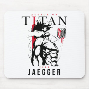 Angriff auf Titan-Aufkleber Mousepad