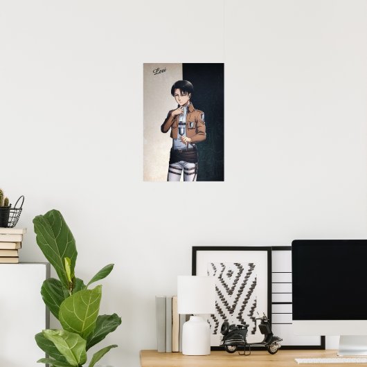 ANGRIFF AUF TITAN LEVI ACKERMAN POSTER (Heimbüro)