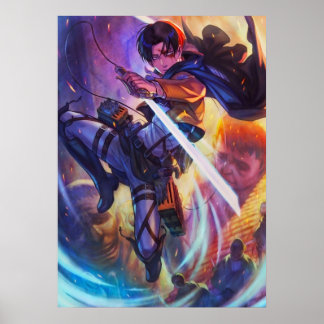 Angriff auf titan Levi Poster