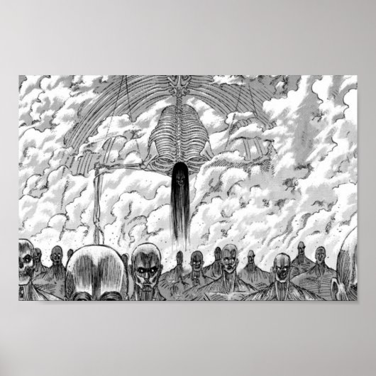 Angriff auf Titan Rumbling Szene Poster (Vorne)