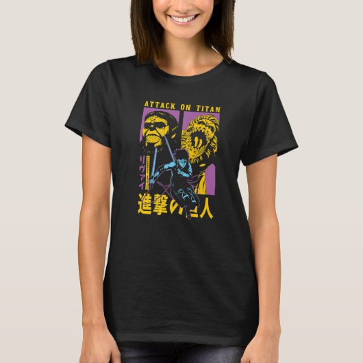 Angriff auf Titan Saison 4 Split Titan Frames T-Shirt (Vorderseite)