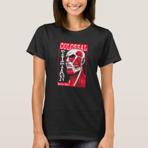 Angriff auf Titan Season 4 Kolossal Titan Red Fram T-Shirt