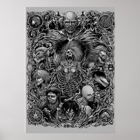 Angriff auf Titan / shingeki no kyojin Poster (Vorne)