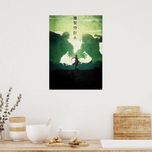 Angriff auf Titandesign 35 Poster (Küche)