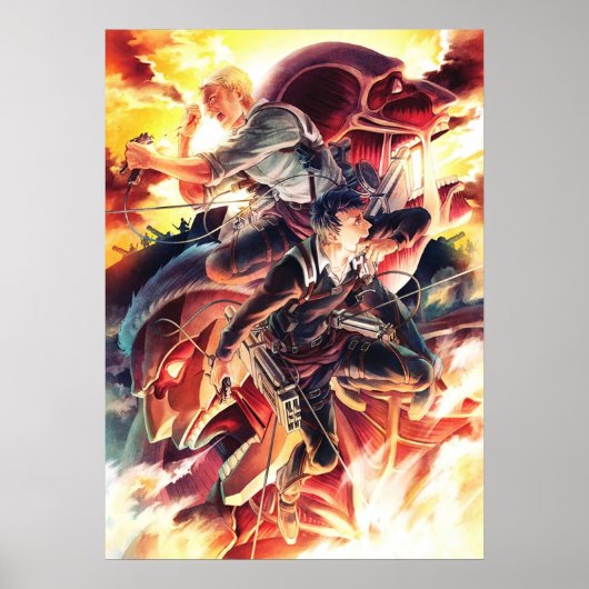 Angriff auf Titanreiner und Bertholdt Poster (Vorne)