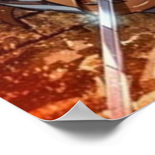 Angriff auf Titanzeichenkollage Poster (Ecke)