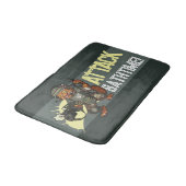 Angriff Bathtime! Sci-fi Marine Ginger Cat Cartoon Badematte (Schrägansicht)