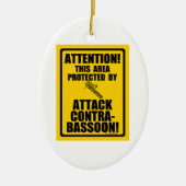 Angriff Contrabassoon Keramikornament (Vorne)