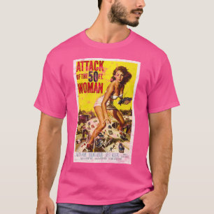 Angriff der 50-Fuß-Frau Vintage-B-Movie T-Shirt