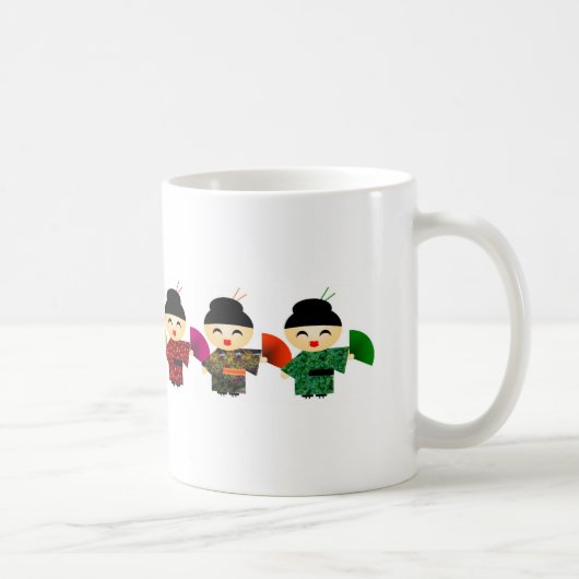 Angriff der Geisha-Puppen Kaffeetasse (Rechts)
