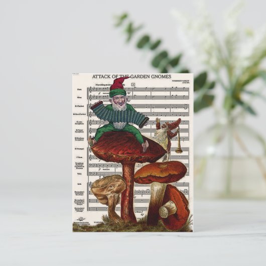 "Angriff der Gnome" Postkarte (Stehend Vorderseite)