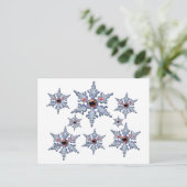 Angriff der Schneeflocke Zombies! Postkarte (Stehend Vorderseite)