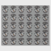 Angriff des personalisierten Lacrosse Player-Sport Geschenkpapier (Flach)