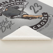 Angriff des personalisierten Lacrosse Player-Sport Sherpadecke (3/4)