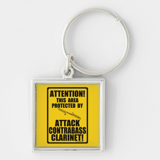 Angriff Kontrabass-Klarinette Schlüsselanhänger (Vorne)