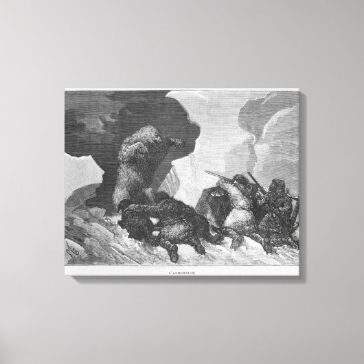 Angriff Leinwanddruck (Vorderseite)