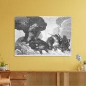 Angriff Leinwanddruck (Insitu (Wohnzimmer))