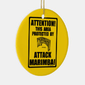 Angriff Marimba Keramik Ornament (Rechts)