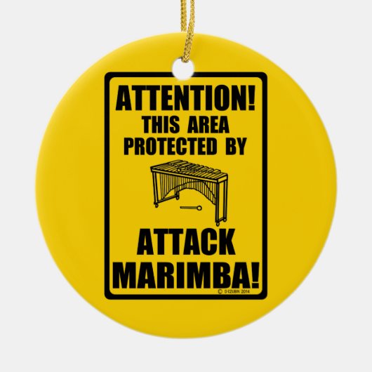 Angriff Marimba Keramik Ornament (Vorne)