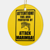 Angriff Marimba Keramik Ornament (Links)