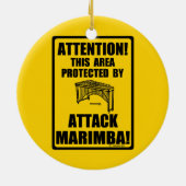 Angriff Marimba Keramik Ornament (Hinten)