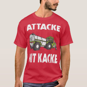 Angriff mit Gekackt Traktor-Bauern Duck Truck Baue T-Shirt