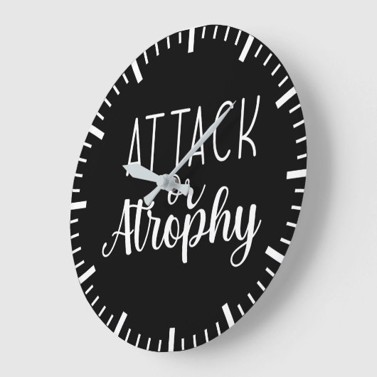 Angriff oder Atrophie, Gymnastik - Erfolg Motivier Große Wanduhr (Winkel)