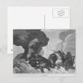 Angriff Postkarte (Vorne/Hinten)