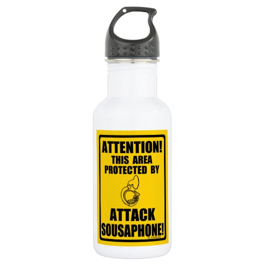 Angriff Sousaphon Edelstahlflasche (Vorderseite)