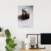 Angriff und Akku Poster (Heimbüro)