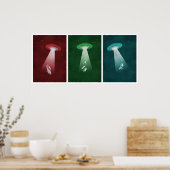 Angriff von Mars - Alien-Entführungsposter Poster (Küche)