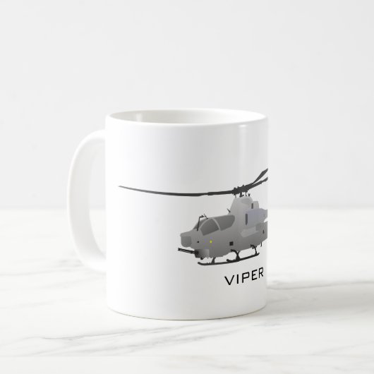 Angriffs-Hubschrauber-Viper-Tasse Kaffeetasse (Vorderseite Links)