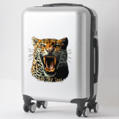 Angriffskopf von Leopard Aufkleber (Koffer)