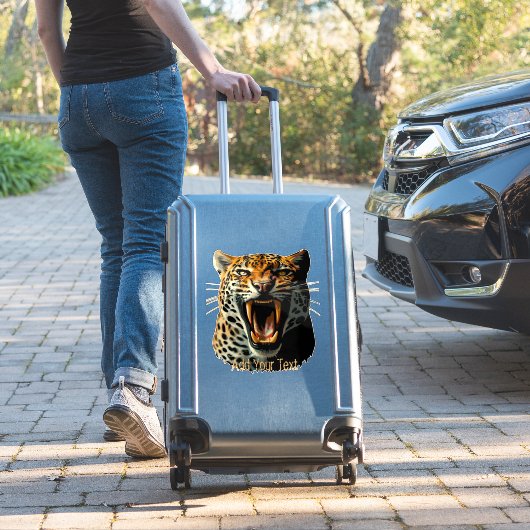 Angriffskopf von Leopard Aufkleber (Koffer Insitu)