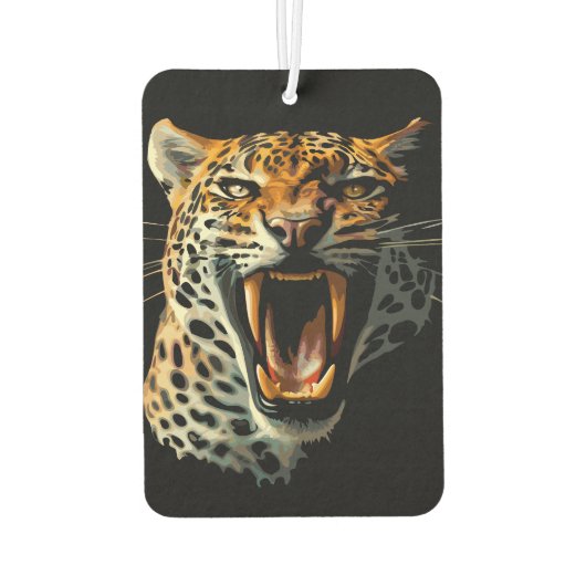 Angriffskopf von Leopard Autolufterfrischer (Rückseite)