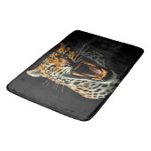 Angriffskopf von Leopard Badematte (Schrägansicht)