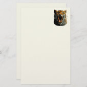 Angriffskopf von Leopard Briefpapier (Vorne/Hinten)
