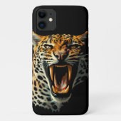 Angriffskopf von Leopard Case-Mate iPhone Hülle (Rückseite)
