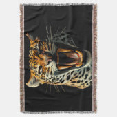 Angriffskopf von Leopard Decke (Vorderseite Vertikal)