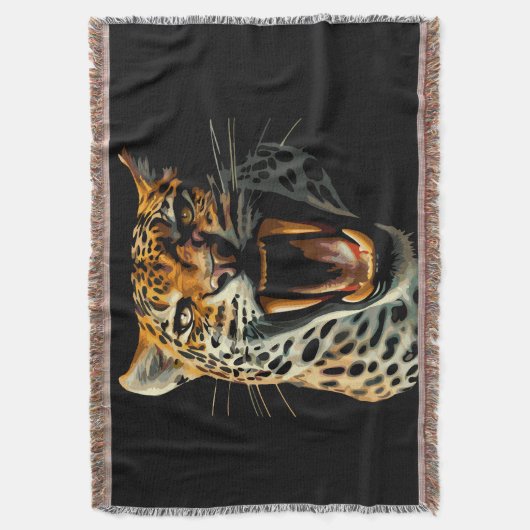 Angriffskopf von Leopard Decke (Vorderseite Vertikal)