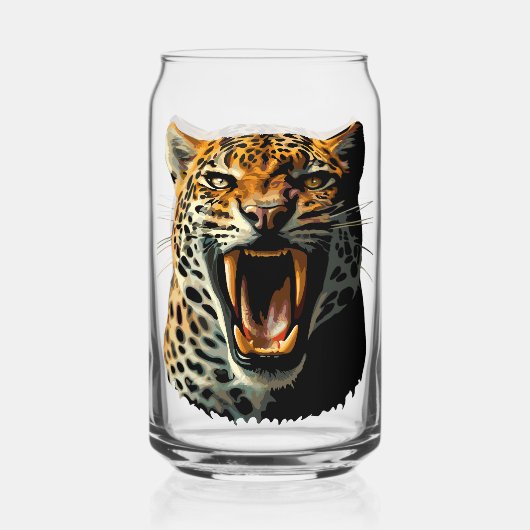 Angriffskopf von Leopard Dosenglas (Vorderseite)