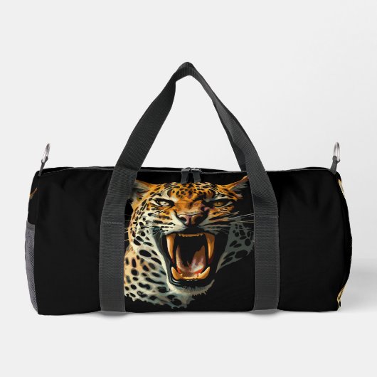 Angriffskopf von Leopard Duffle Bag (Rückseite)