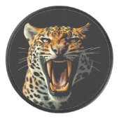 Angriffskopf von Leopard Eishockey Puck (Vorderseite)