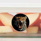Angriffskopf von Leopard Etiketten (Befestigt)