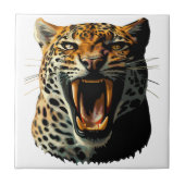 Angriffskopf von Leopard Fliese (Vorderseite)