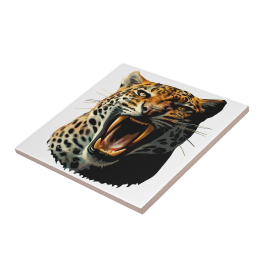 Angriffskopf von Leopard Fliese (Seite)