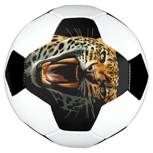 Angriffskopf von Leopard Fußball (Gedreht)