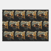 Angriffskopf von Leopard Geschenkpapier Set (Vorderseite 2)